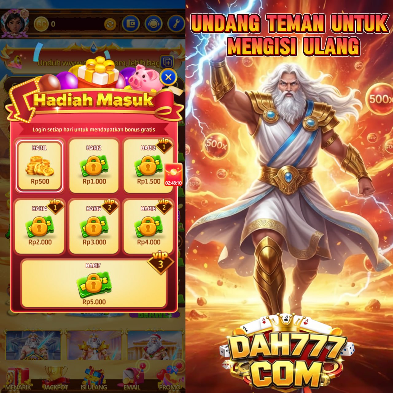 dah777 tampilan 1